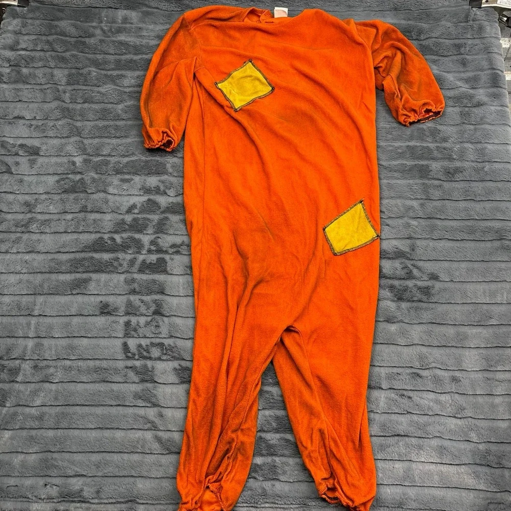 Spirit Halloween Trick r Treat Sam Costume Child Large 12-14 Jumpsuit Mask Set